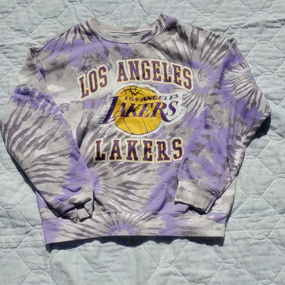 Hybrid Apparel Tops - LA Lakers tie-dye crewneck